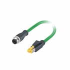 1m abgeschirmtes Profinet-Ethernet-Kabel M12, das RJ45 durchbohrt UVbeständiges lötet
