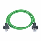 Grünes PVCs RJ45 Ethernet-Flecken-Kabel der Verbindungskabel-Feststellschraube-1.5A Cat5e