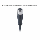 PVC-Jacken-Sensor-Auslöser verkabeln Unshielded Iec 61076 2 101 mit Verbindungsstück M12