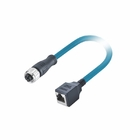 Automobil-Ethernet-Kabel CAT 6A M12 X Profinet industrieller kodierte zum Kabel Rj45