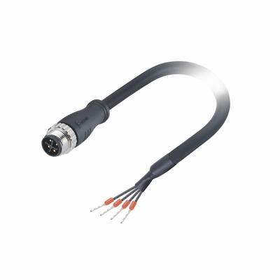 Servo- Motor-M12 Kabel-Verbindungsstück IP67 mit Stromkabel 12A PUR 2m