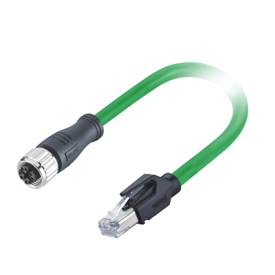 10Gbps M12 dem Kabel zu des Ethernet-Rj45