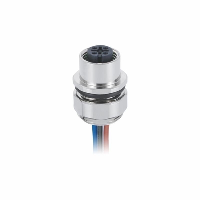 3 Pin M12 weiblicher Code des Platten-Berg-Verbindungsstück-A für Automatisierungs-Anwendungen